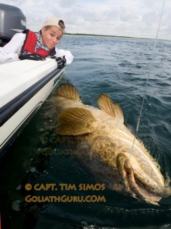 goliath guru Tim Simos catch huge fish